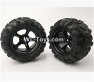 PXtoys 9300 Spare parts-21-01 9300 9302 Wheel unit(2 set)-Can only be used for 9300 9302 Car,PXtoys 9300 RC Car Parts,PXtoys 9300 RC Truck Spare parts Accessories,1:18 4WD High Speed Buggy Parts